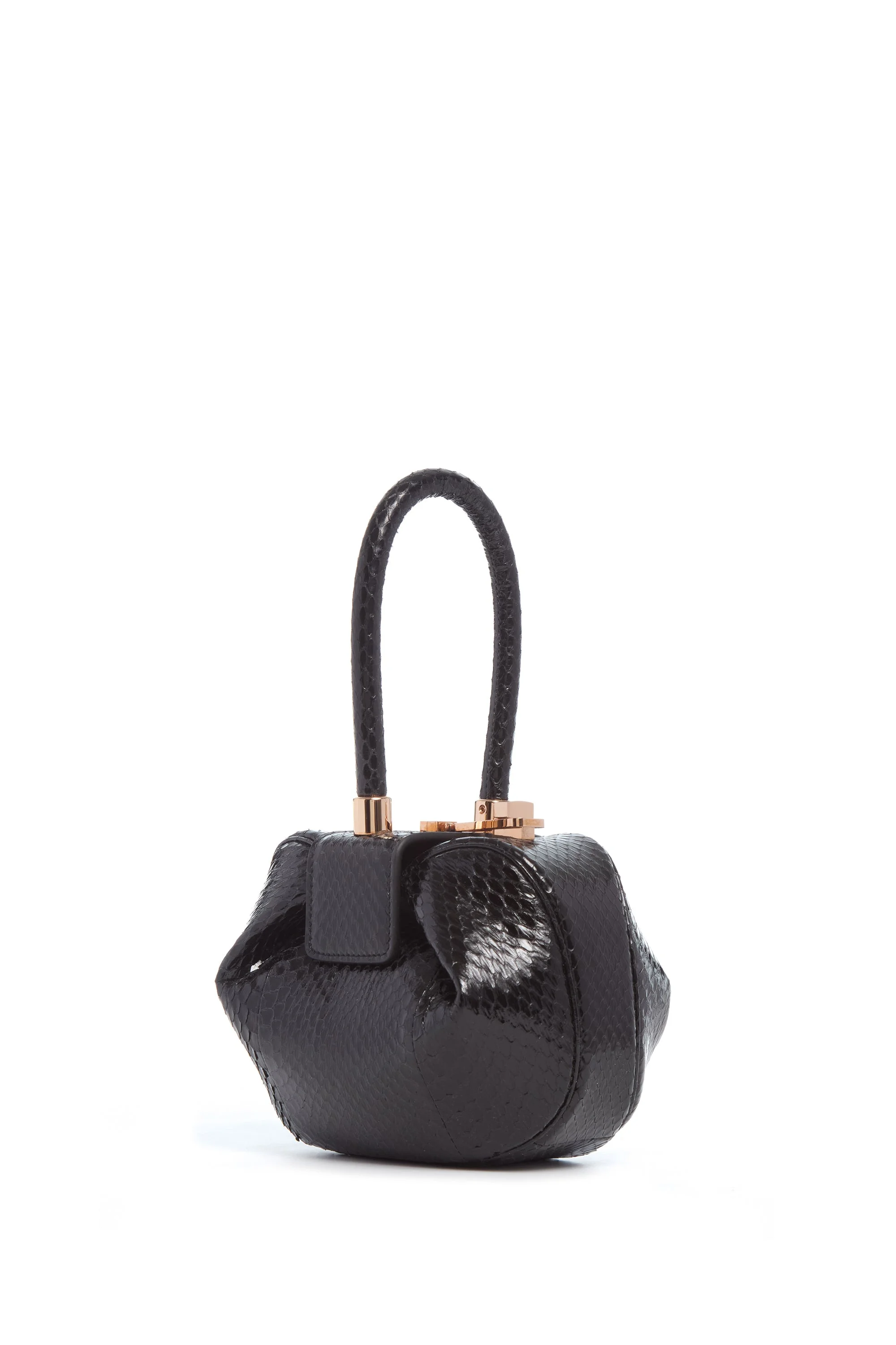Demi Bag in Black Snakeskin - 1