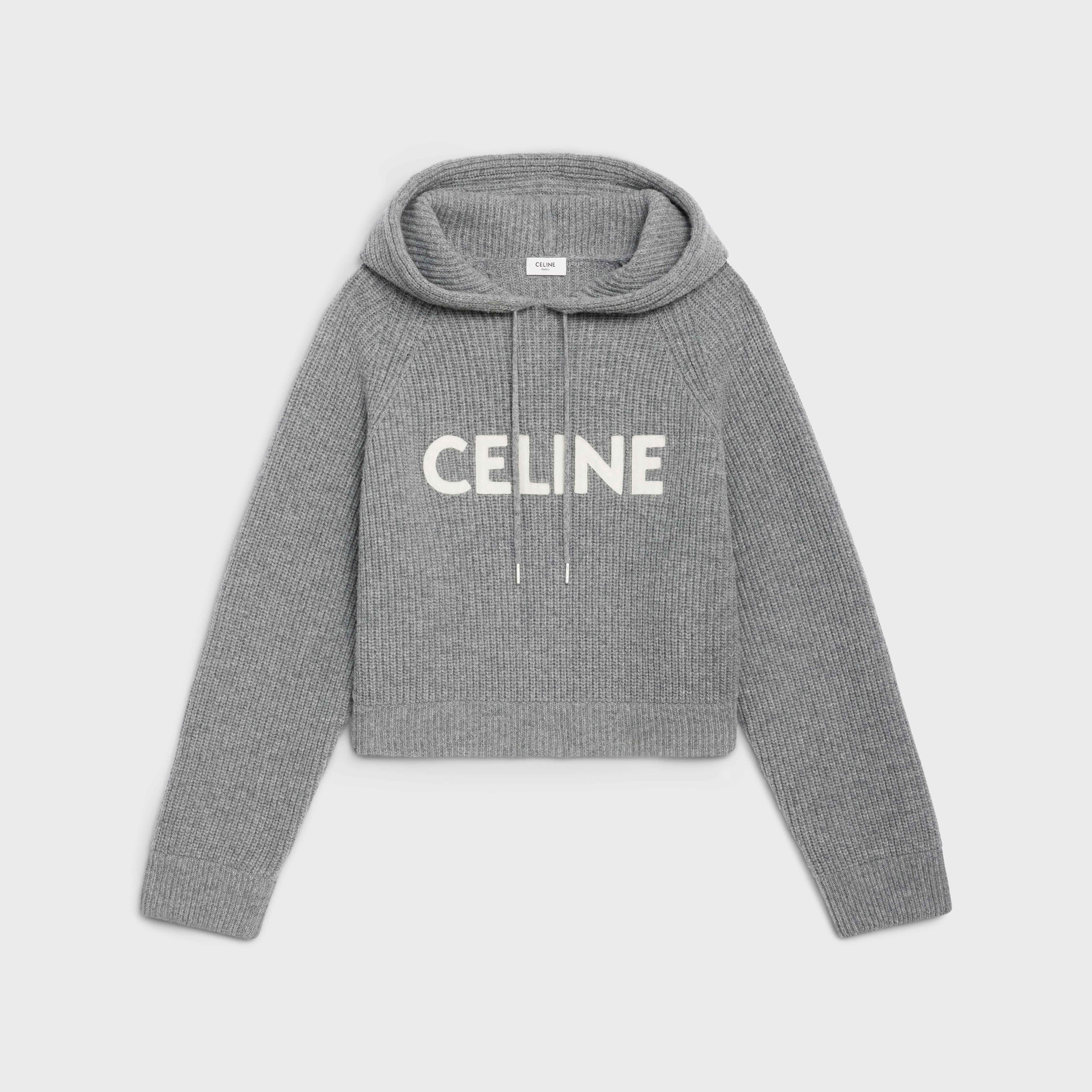 CELINE SWEATER WITH HOOD IN WOOL - 1