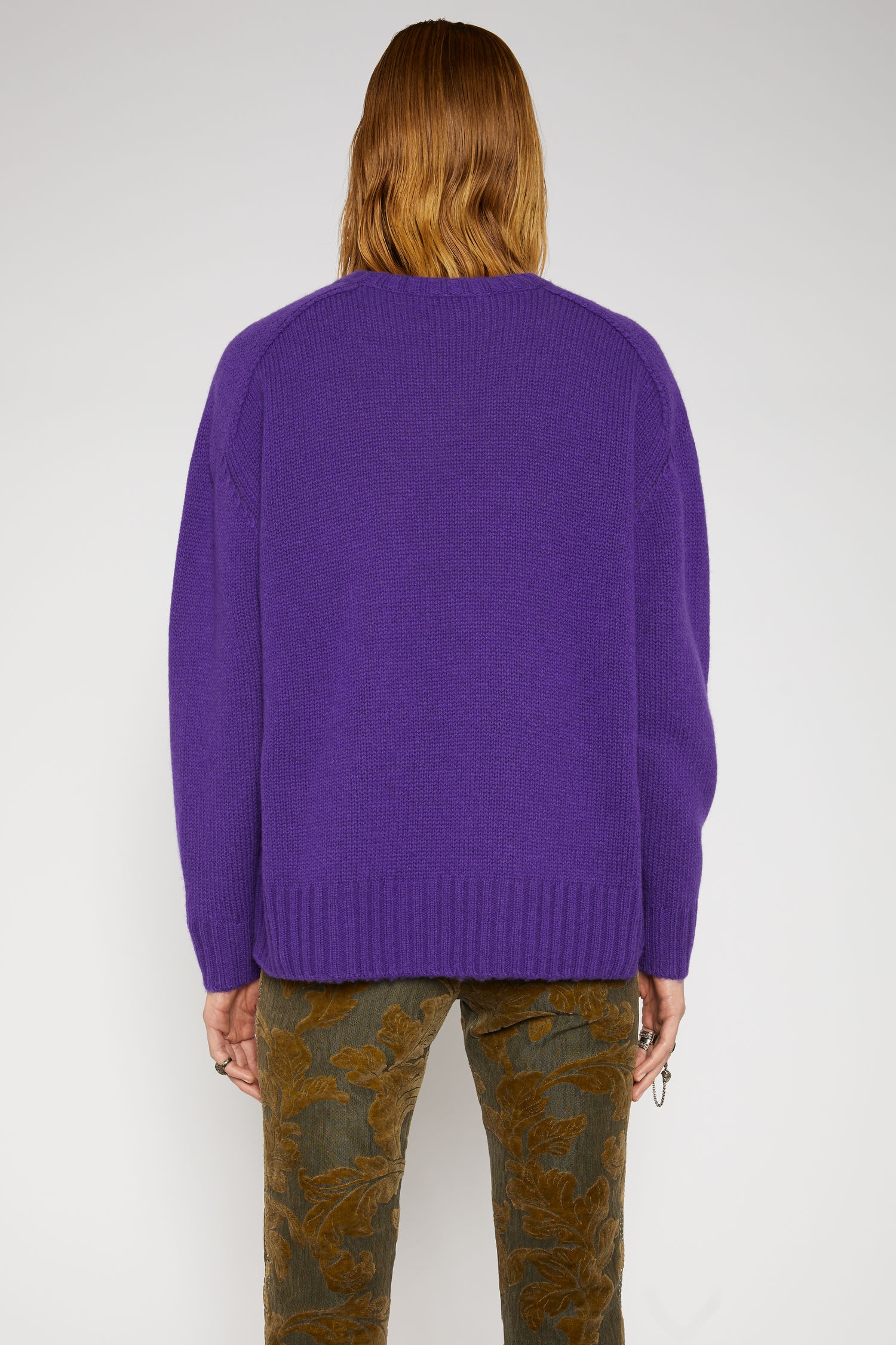 Shetland wool sweater electric purple - 4