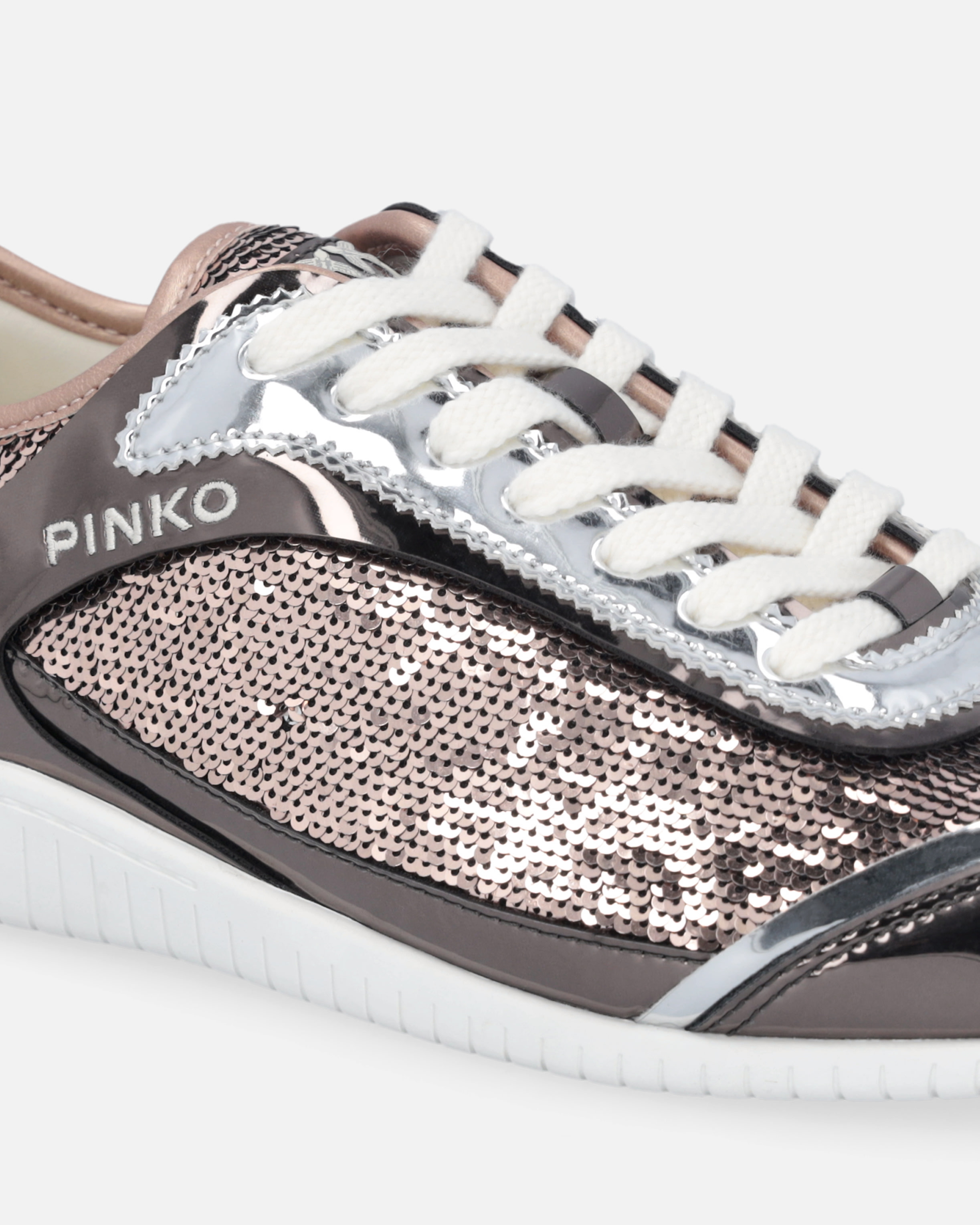 SNEAKERS WITH SEQUINS AND METALLIC INSERTS - 4