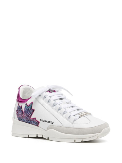 DSQUARED2 logo-print lace-up sneakers outlook