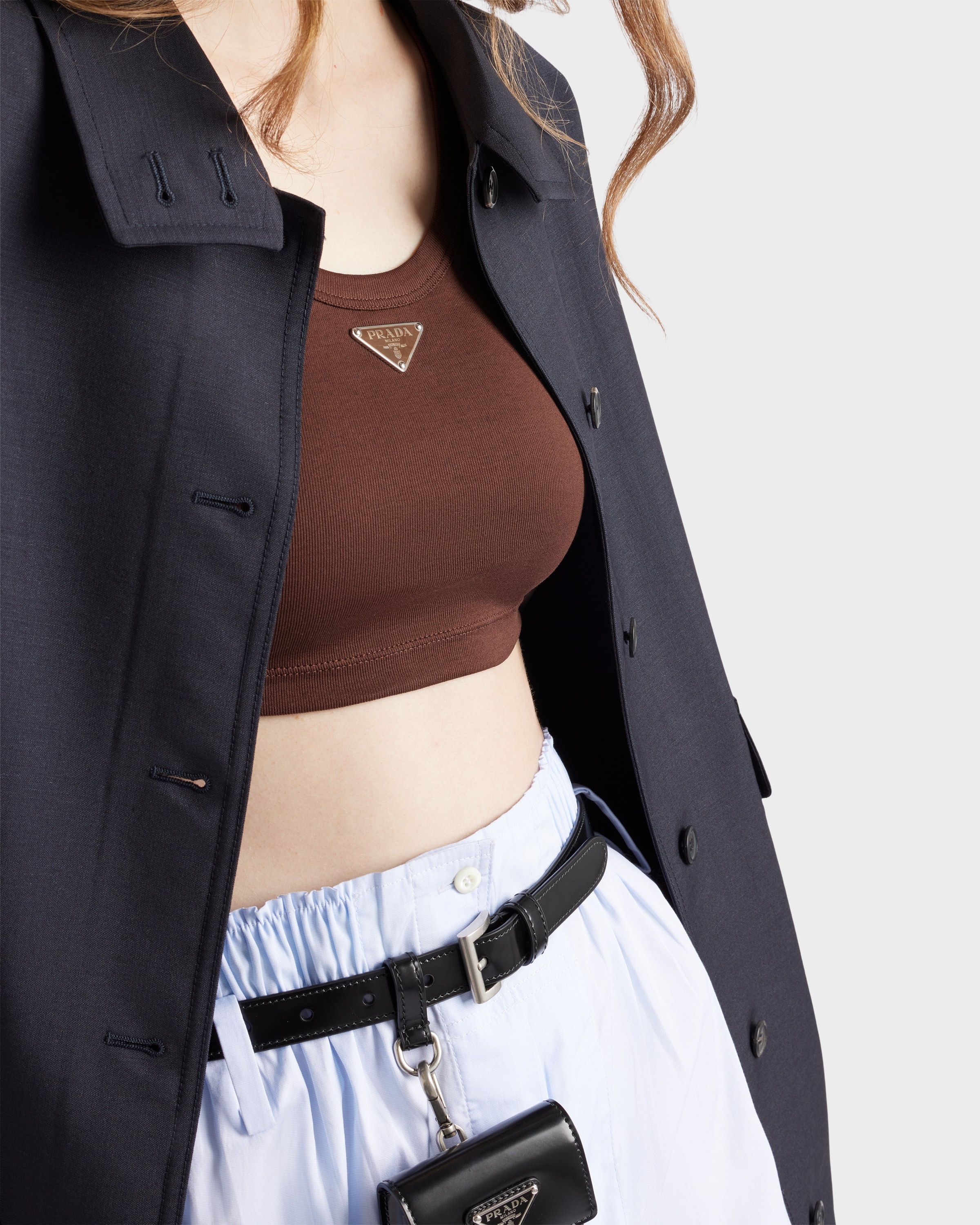 Ribbed knit crop top - 3