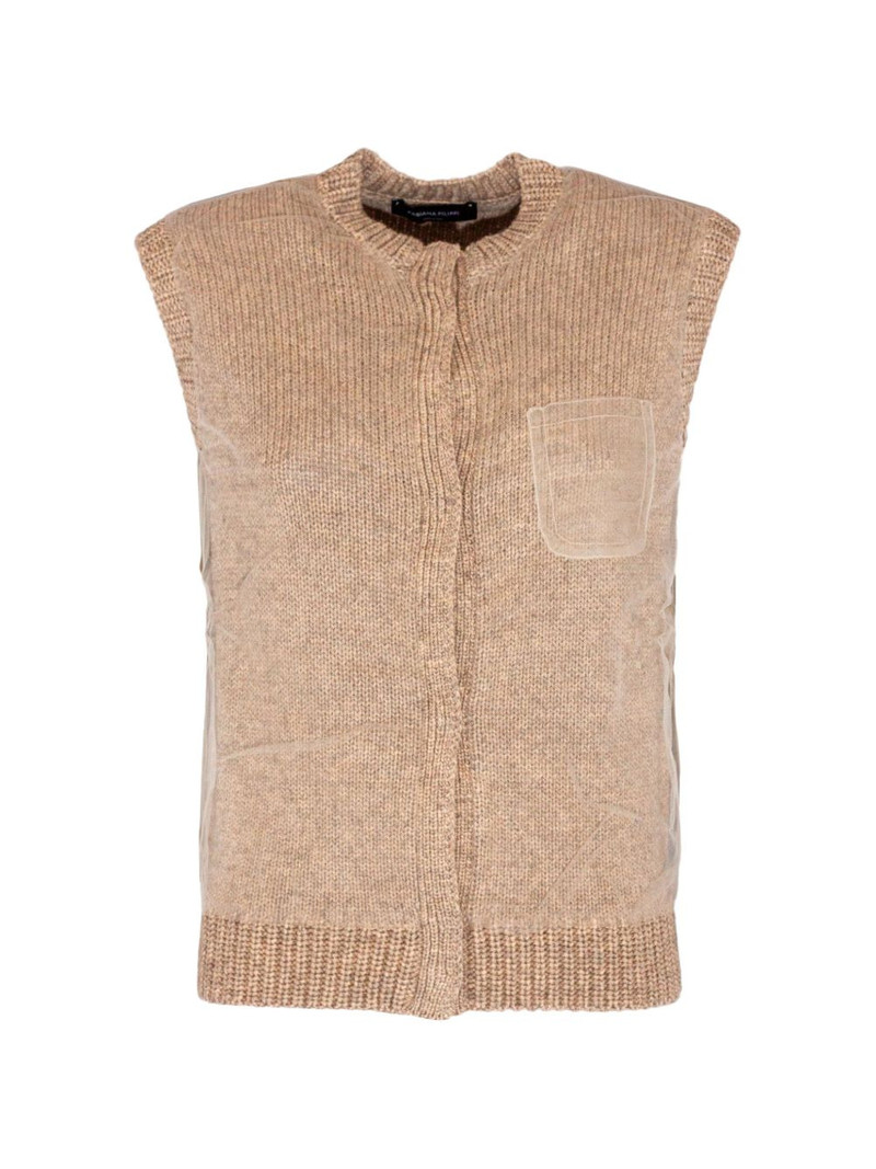 sleeveless knitted vest 1