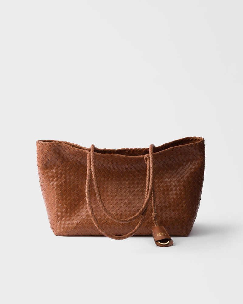 Large leather tote bag 1