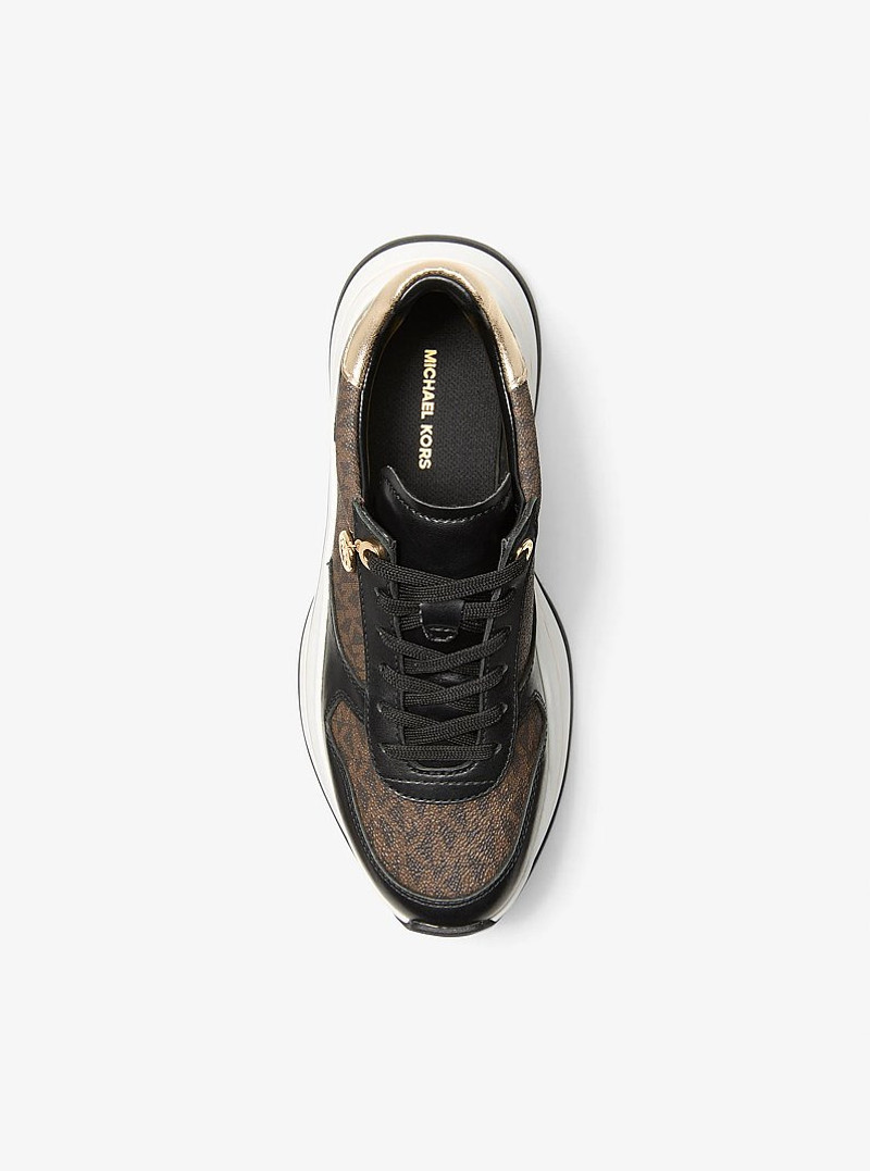 Arla Leather and Suede Trainer 3
