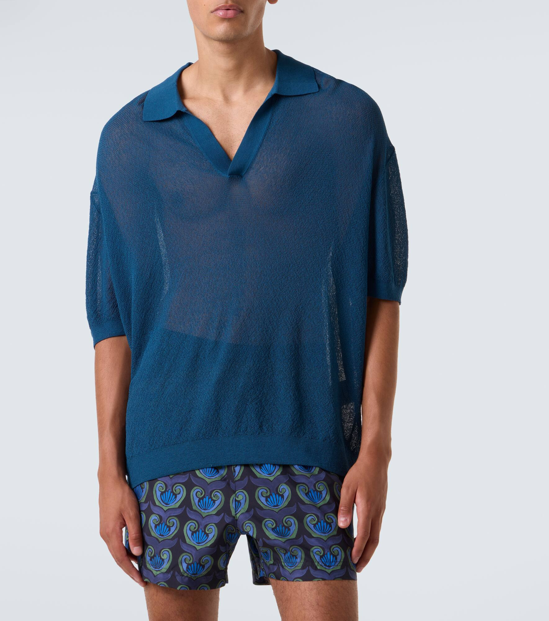 Knitted polo shirt - 3