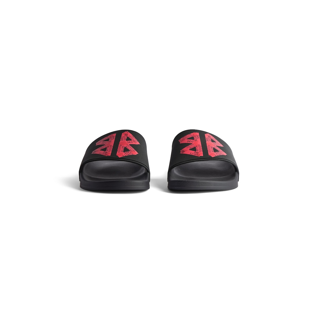 Men's Pool Slide Sandal in Black/red - 3