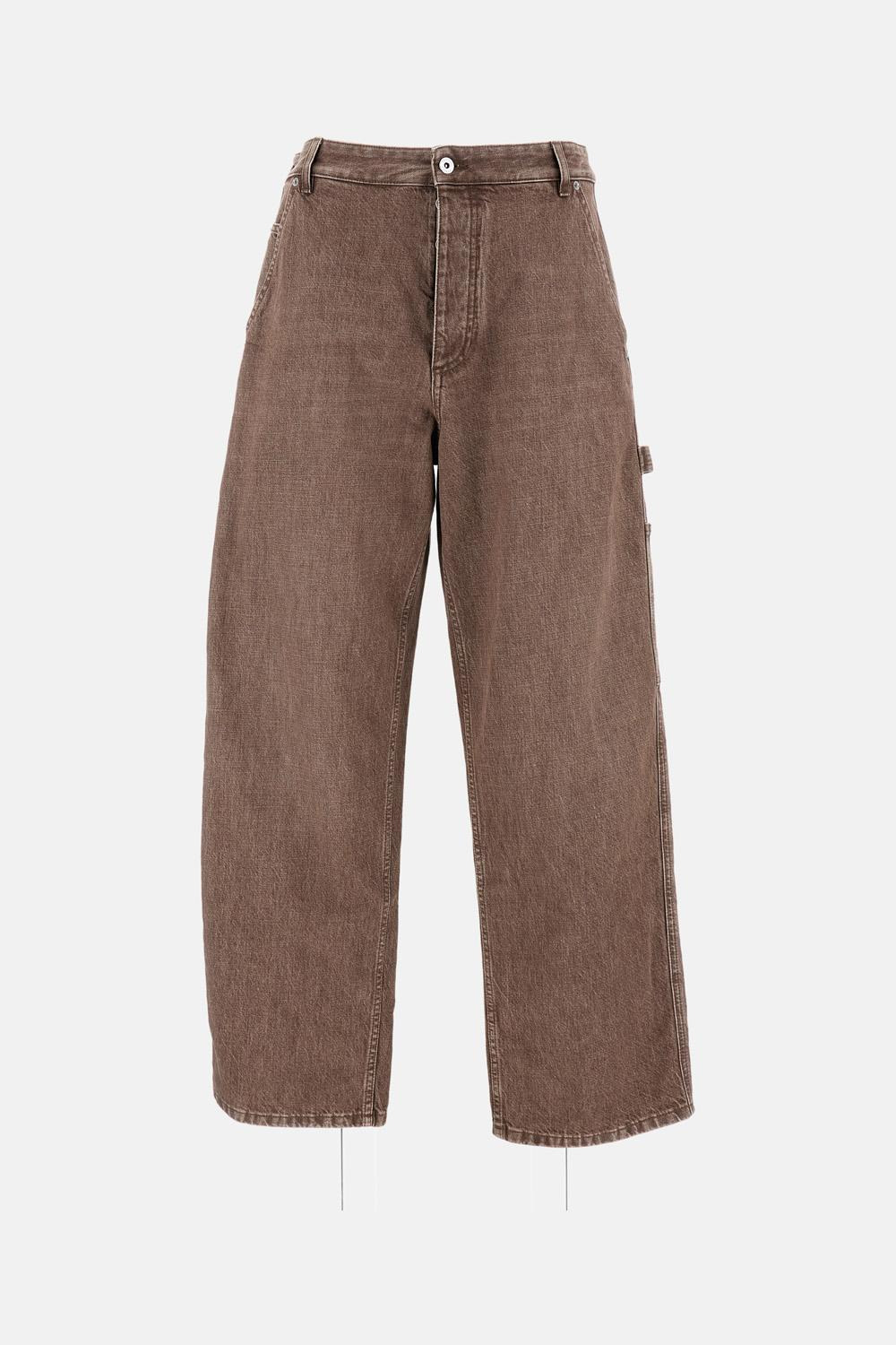 PANTS BROWN WASHED DENIM - 2