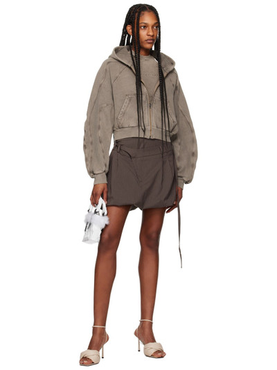 OTTOLINGER Taupe Multiline Hoodie outlook