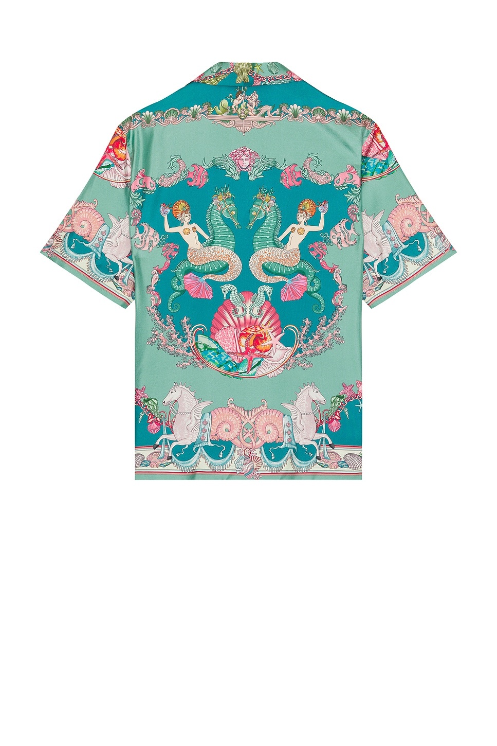 Silk Coral Theatre Print Shirt - 2