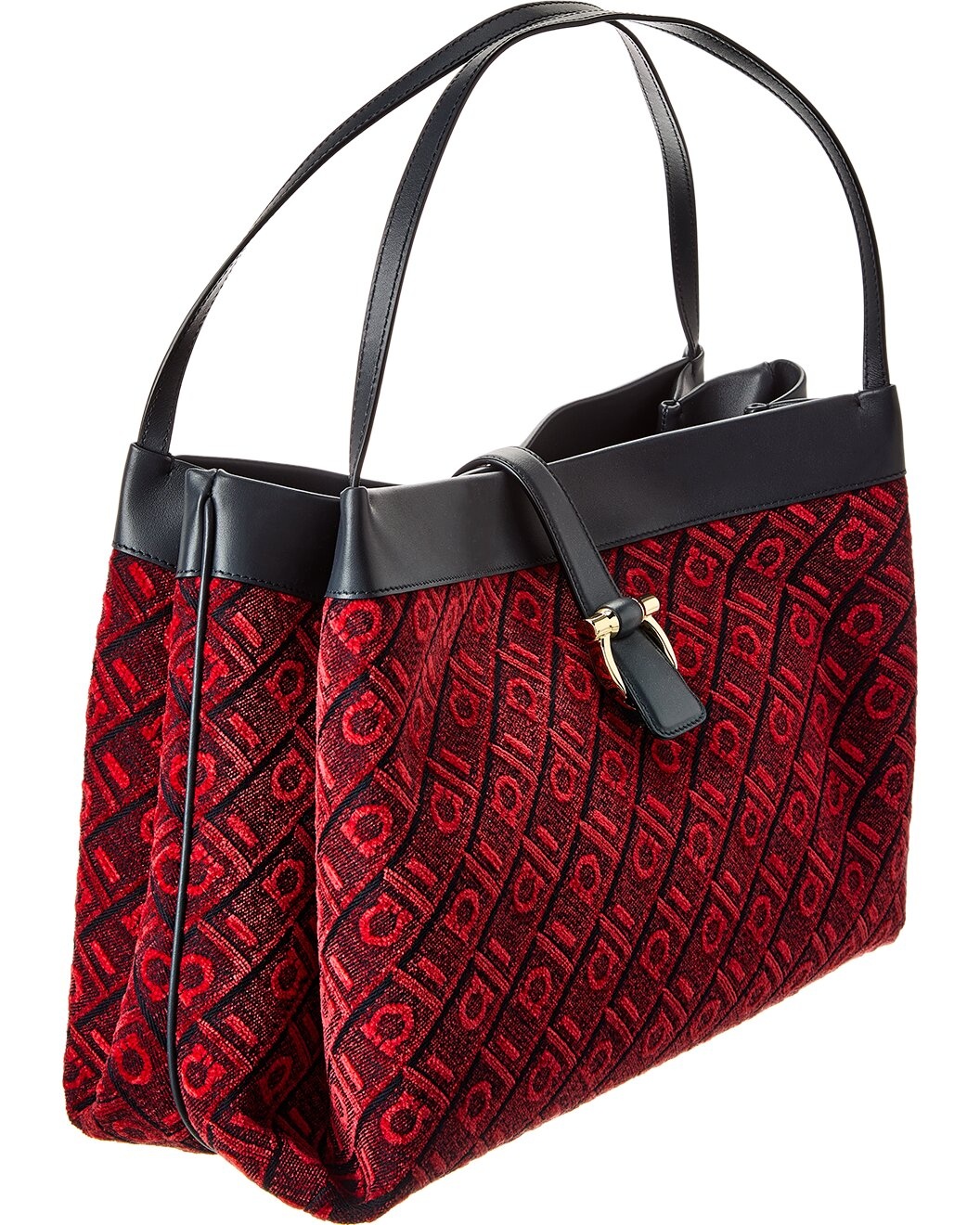 Ferragamo Monogram Canvas & Leather Tote - 3