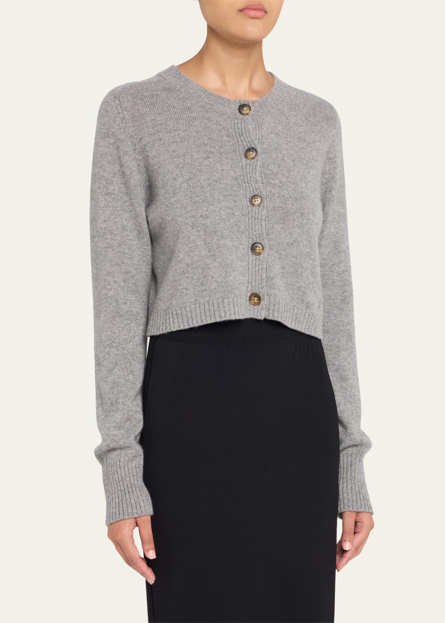 Zephir Cashmere Crop Cardigan - 4
