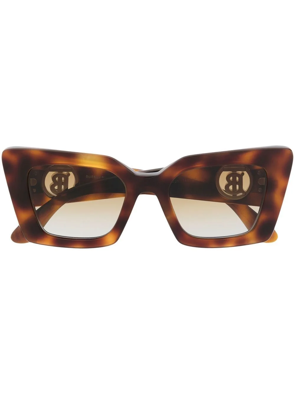 tortoise square-frame sunglasses - 1