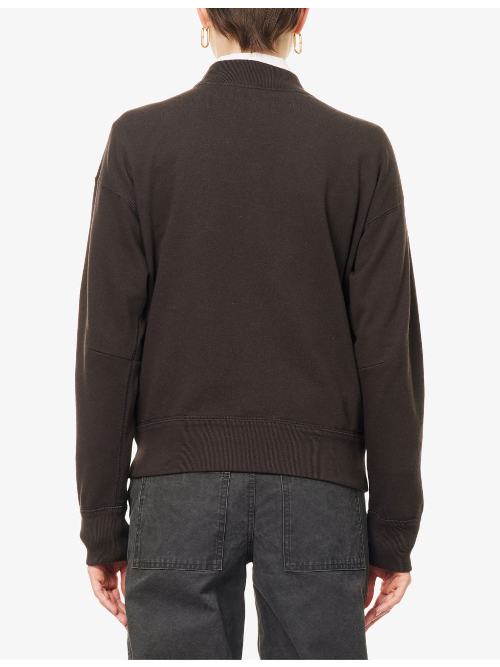 Moby Flocked-Logo Cotton-Blend Sweatshirt - 4