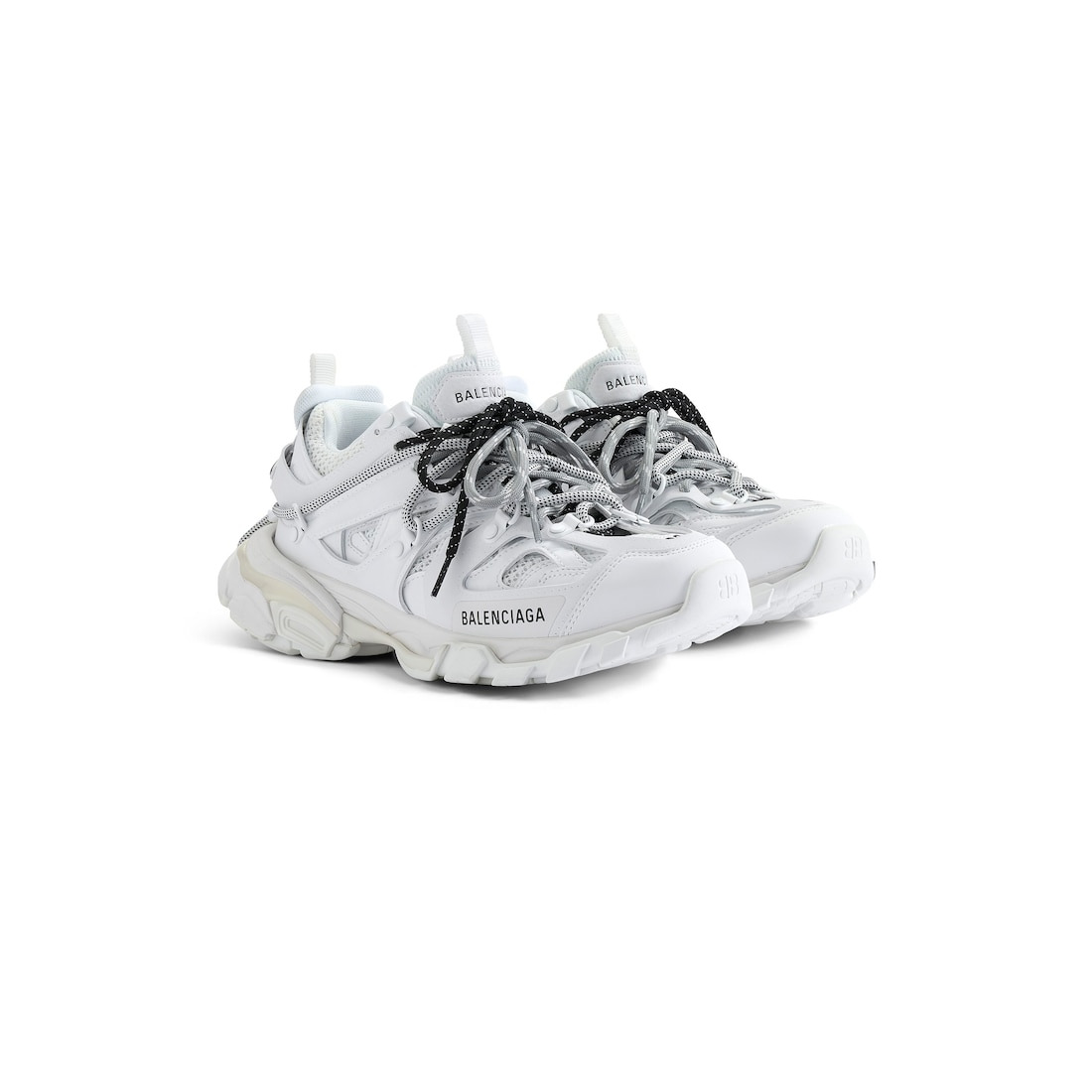 Men's Track Trail Laces Sneaker in White/black/grey - 2