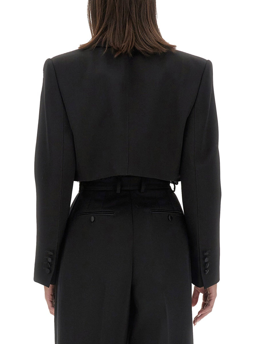 Dolce & Gabbana Women Spencer Wool Gabardine Tuxedo - 3