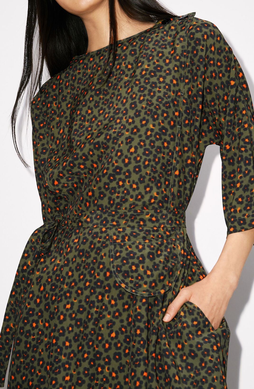 'Hana Leopard' midi dress - 5