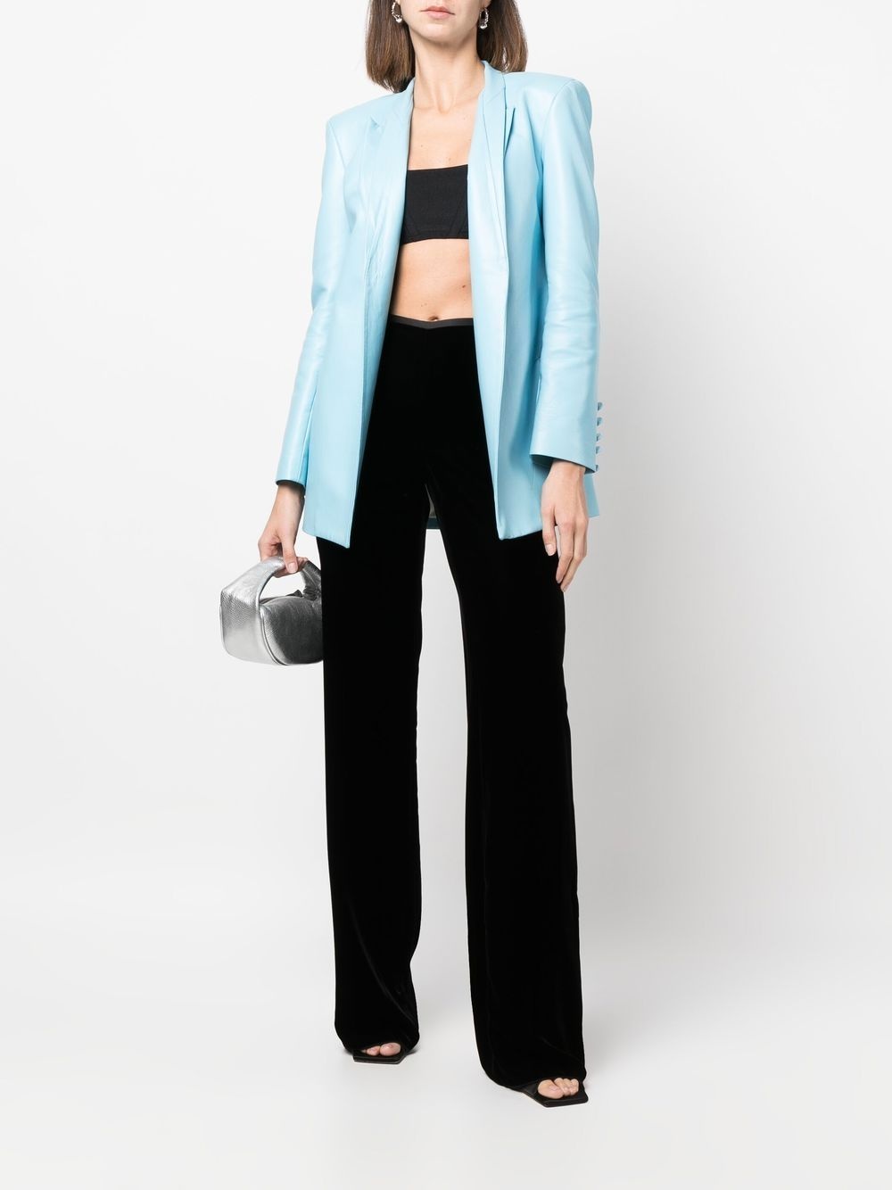 elasticated straight-leg trousers - 2