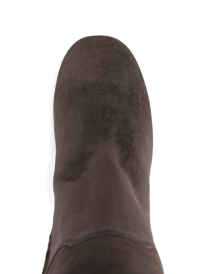 90mm suede block-heel knee-high boots 4