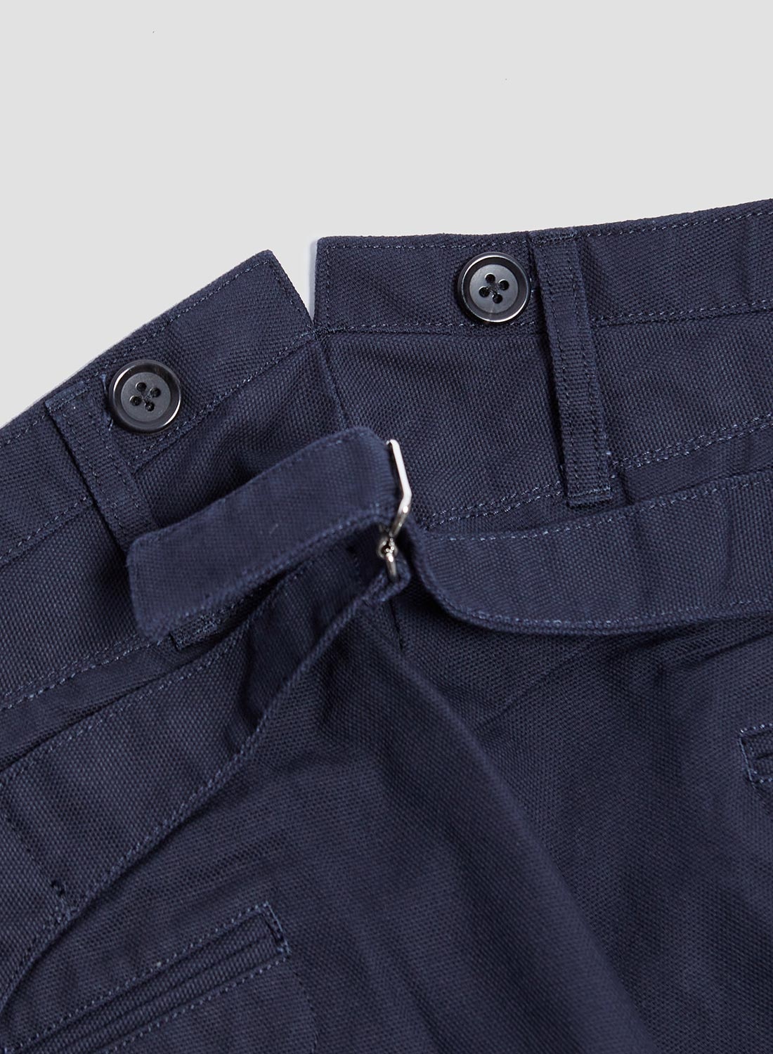 Adjustable Costume Duck Style Baggy Pants Navy - 7