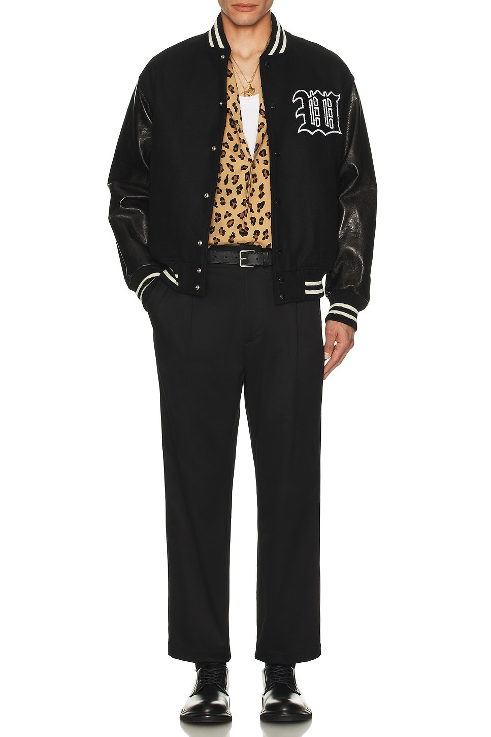 Leather Varsity Jacket -B- Type-2 - 6