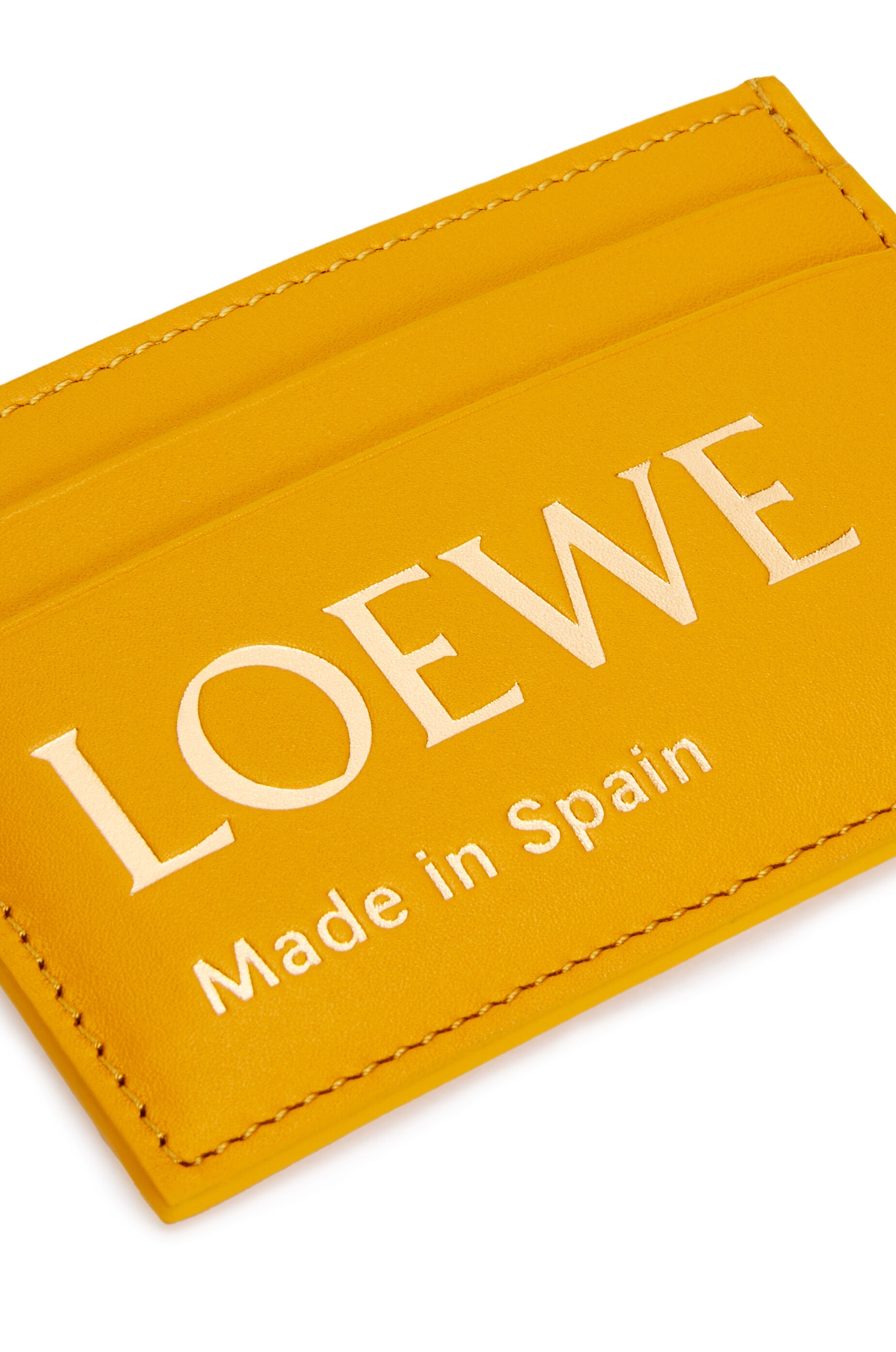 Embossed LOEWE plain cardholder in shiny nappa calfskin - 4