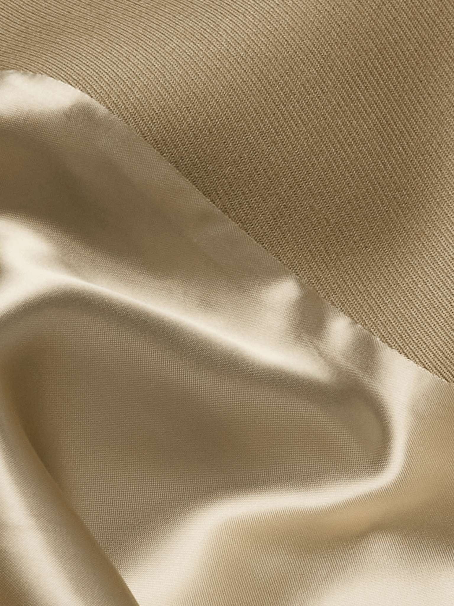 Felt-Trimmed Wool-Twill Coat - 3