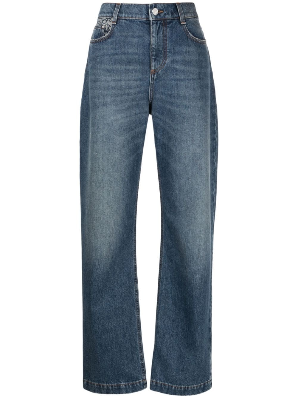 S-Wave straight-leg jeans - 1