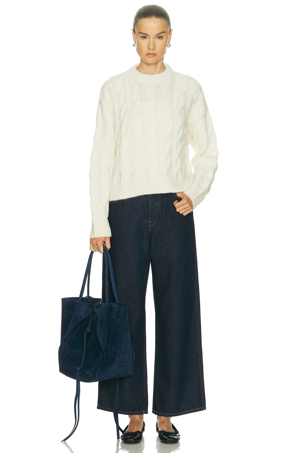 Cable Serena Crewneck Sweater - 4