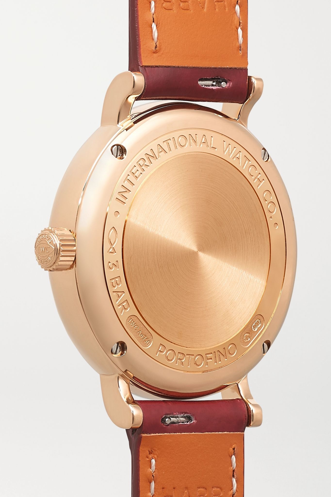 Portofino Automatic 34mm 18-karat red gold, alligator and diamond watch - 4