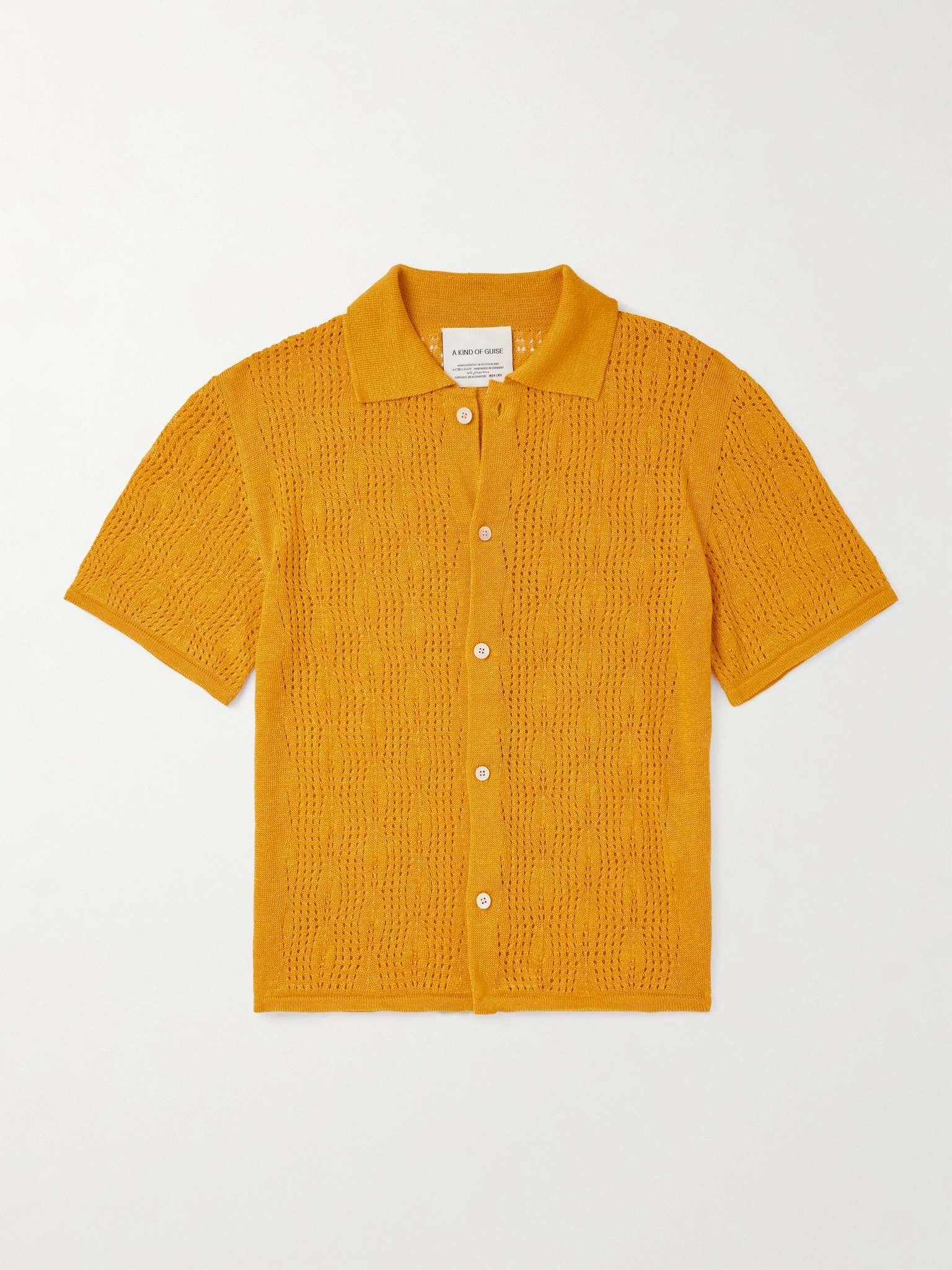 Kadri Open-Knit Linen and TENCEL™ Lyocell-Blend Shirt - 1