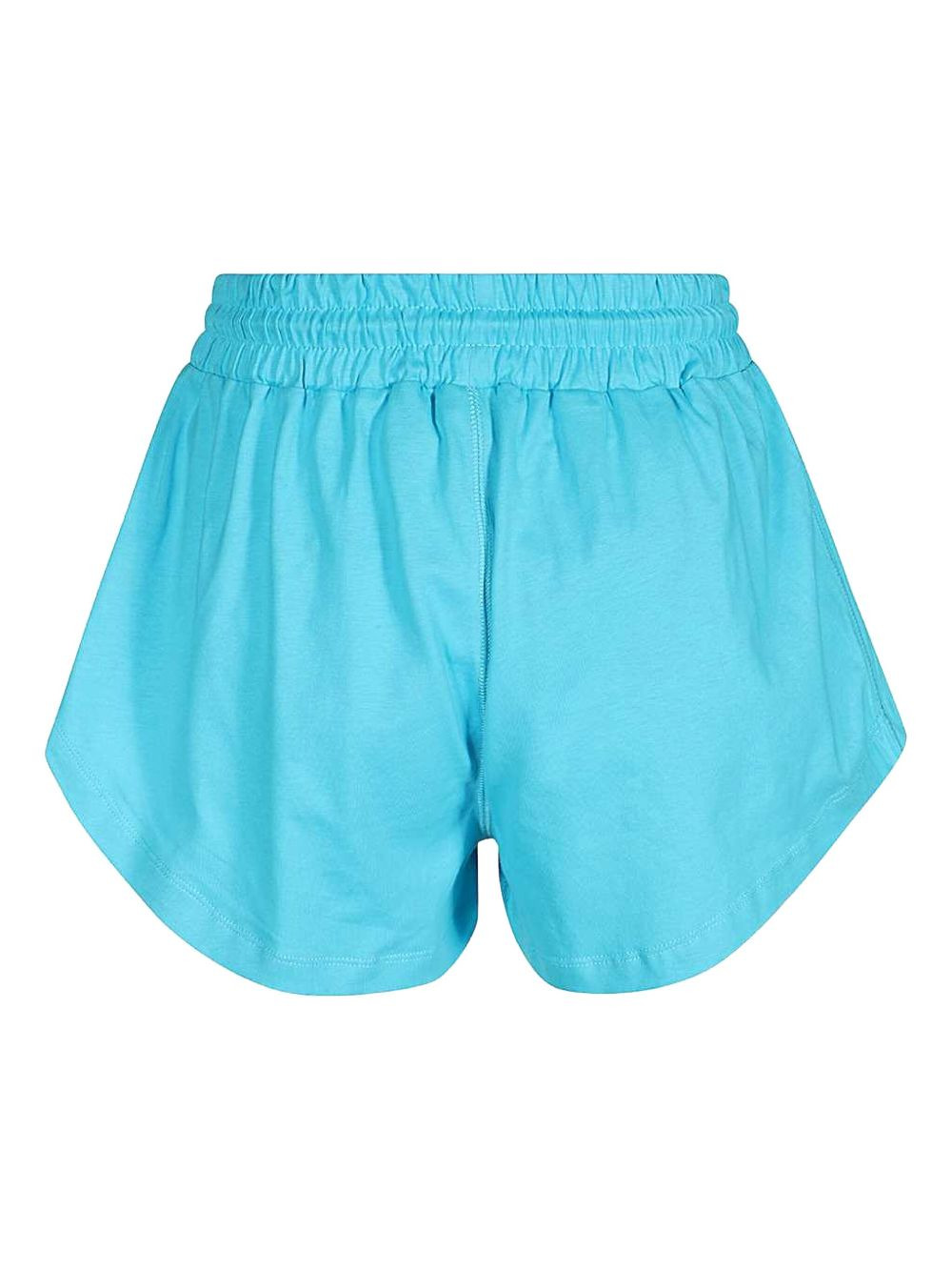 elasticated-waistband embroidered-logo shorts - 2