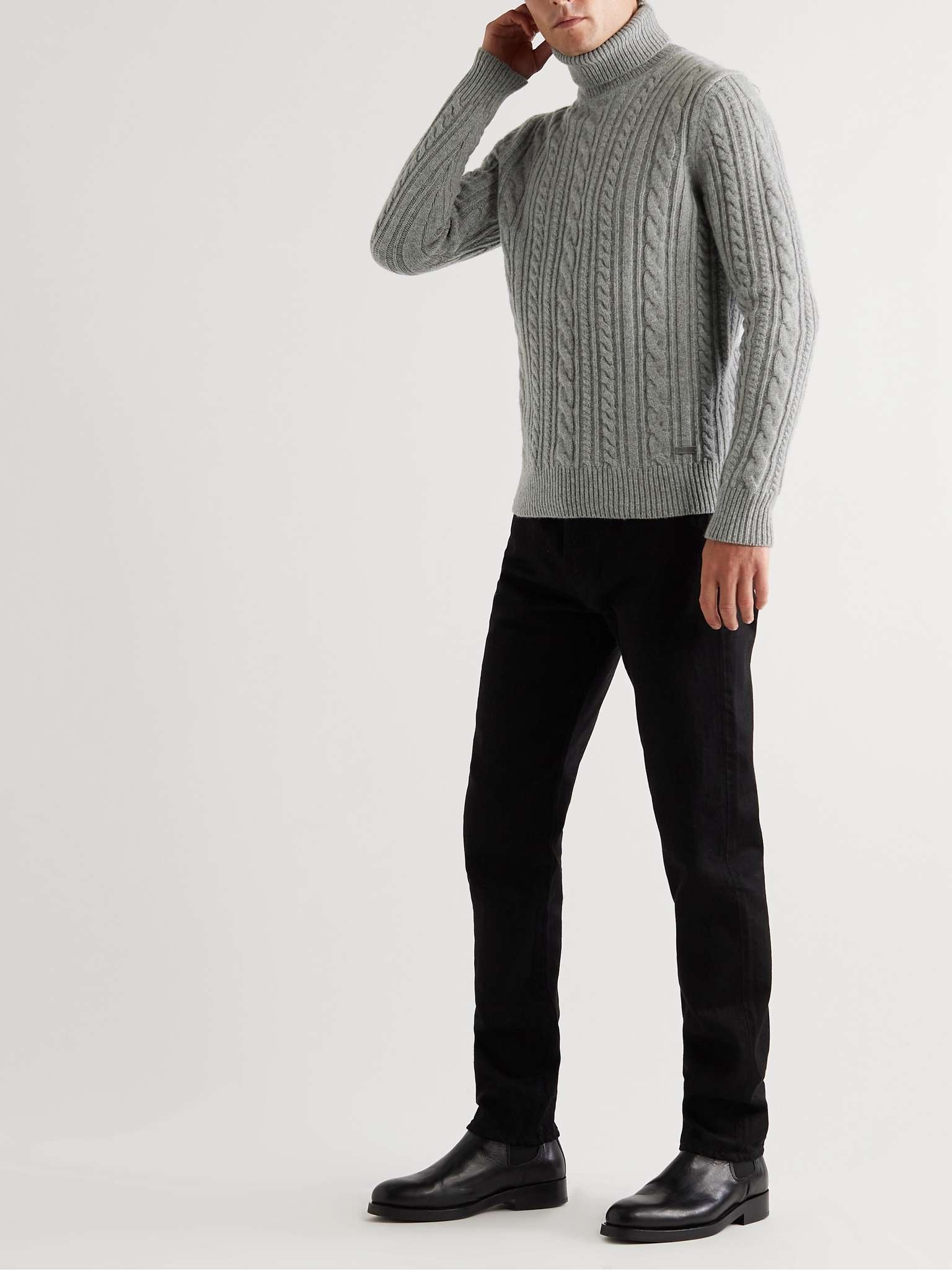 Hilary Cable-Knit Wool Rollneck Sweater - 2