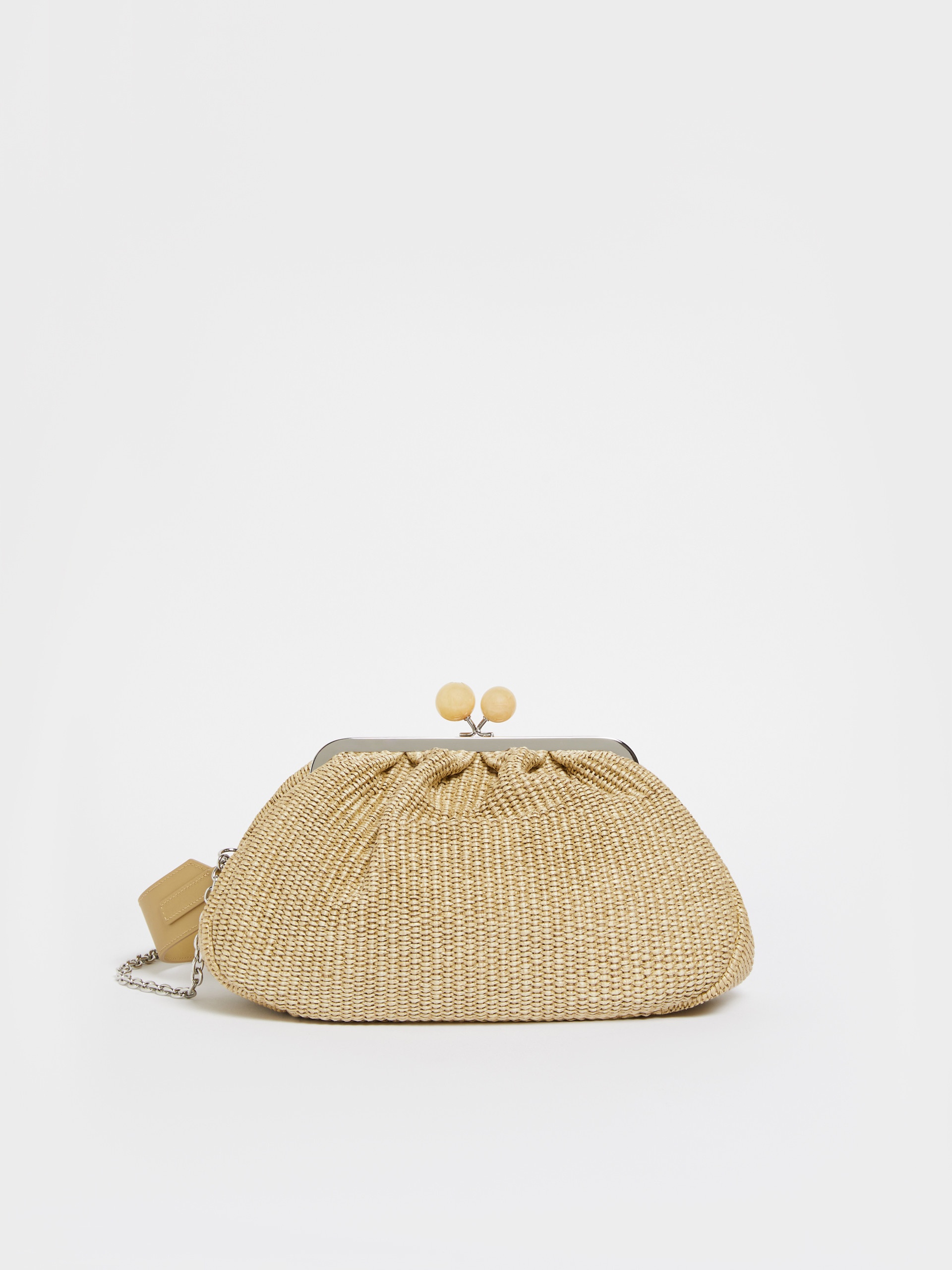 FORTUNA Medium raffia-effect Pasticcino bag - 1
