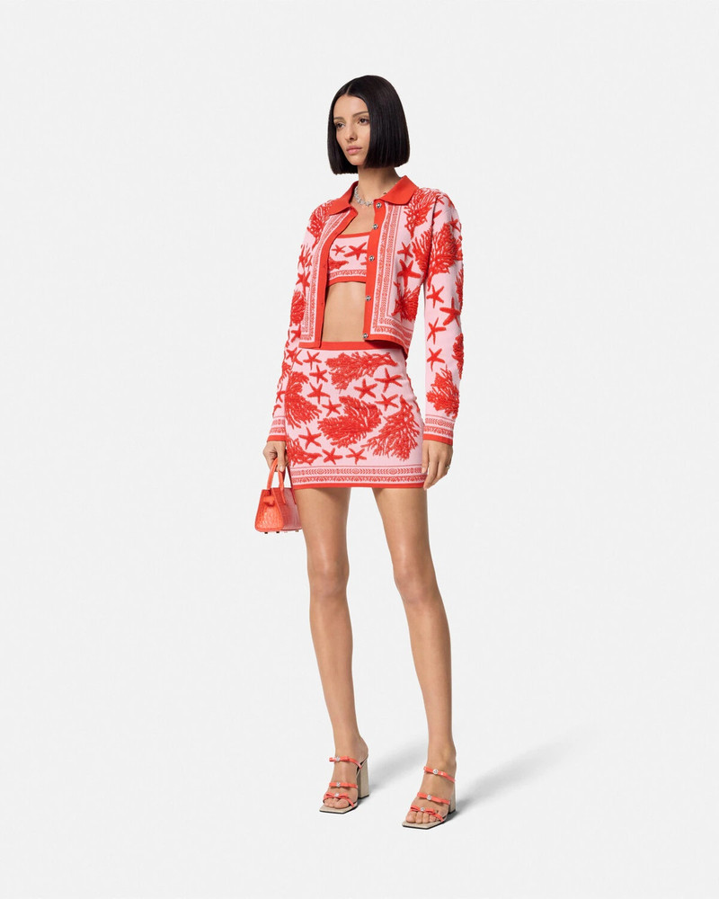 VERSACE Barocco Sea Knit Polo Cardigan outlook