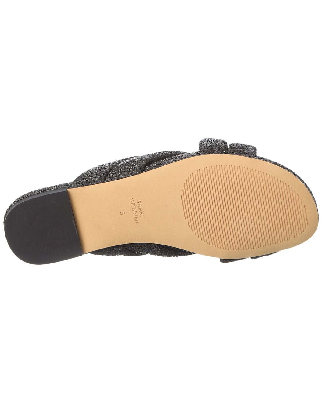 Stuart Weitzman Crossover Raffia Slide - 4