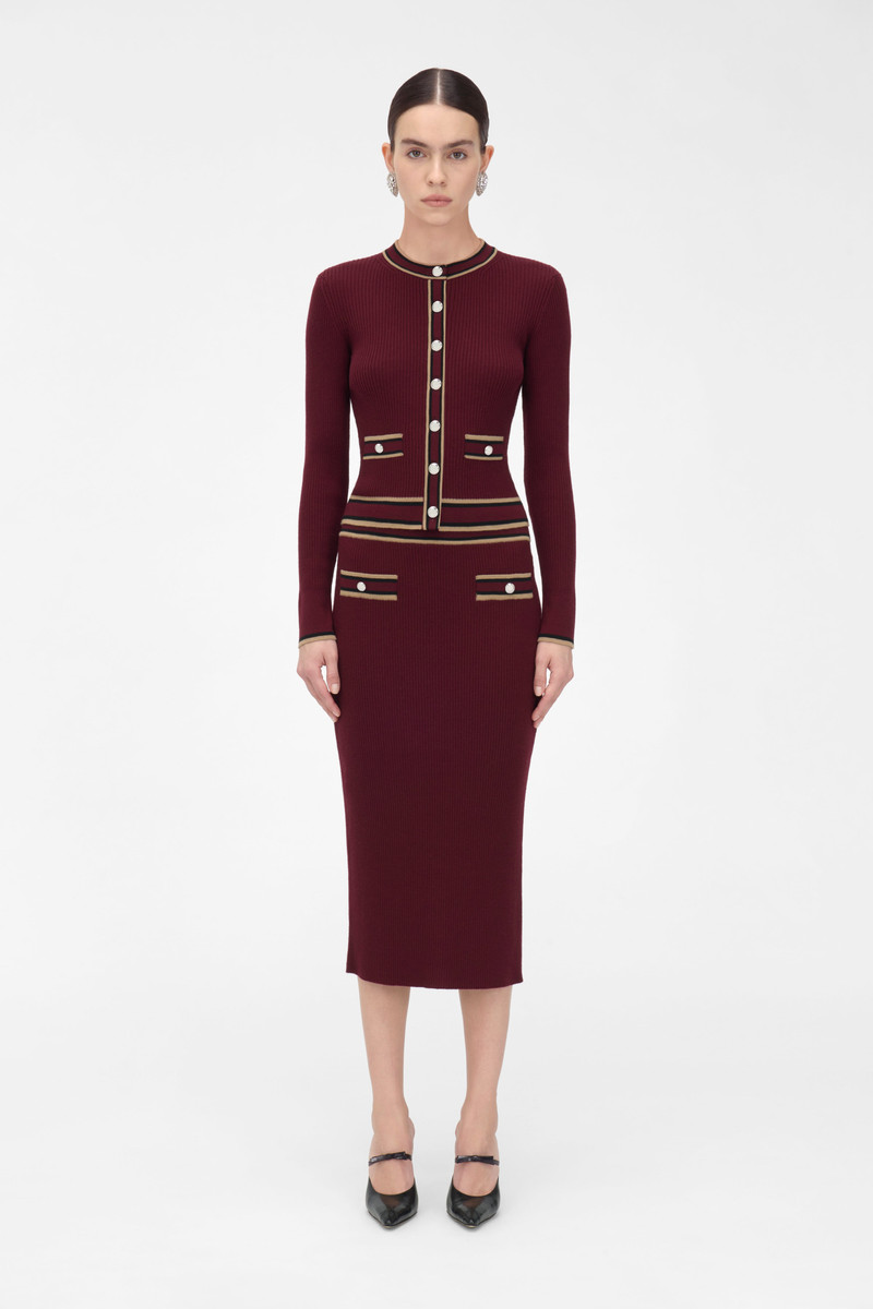 Alessandra Rich MERINO WOOL MIDI SKIRT outlook