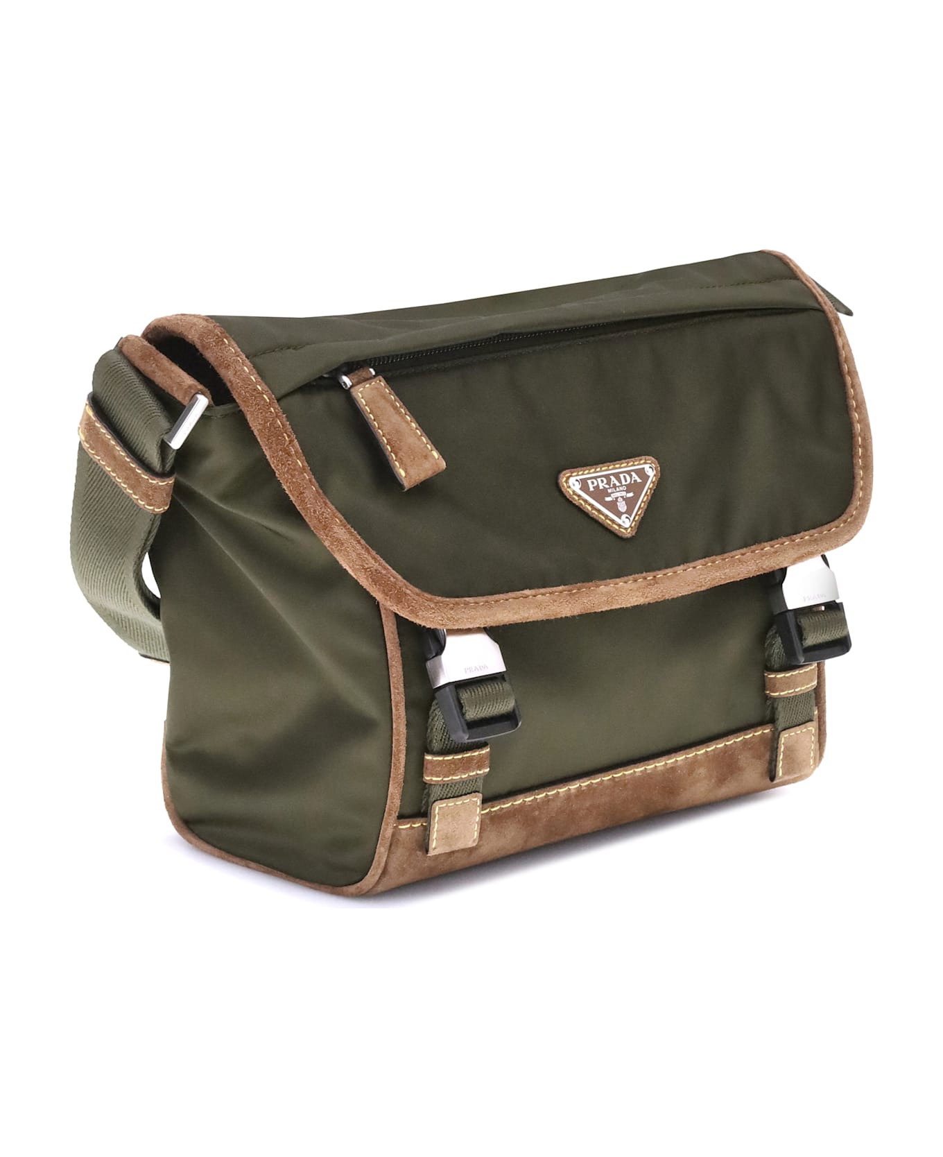 Re-nylon And Leather Medium Shoulder Bag - 2