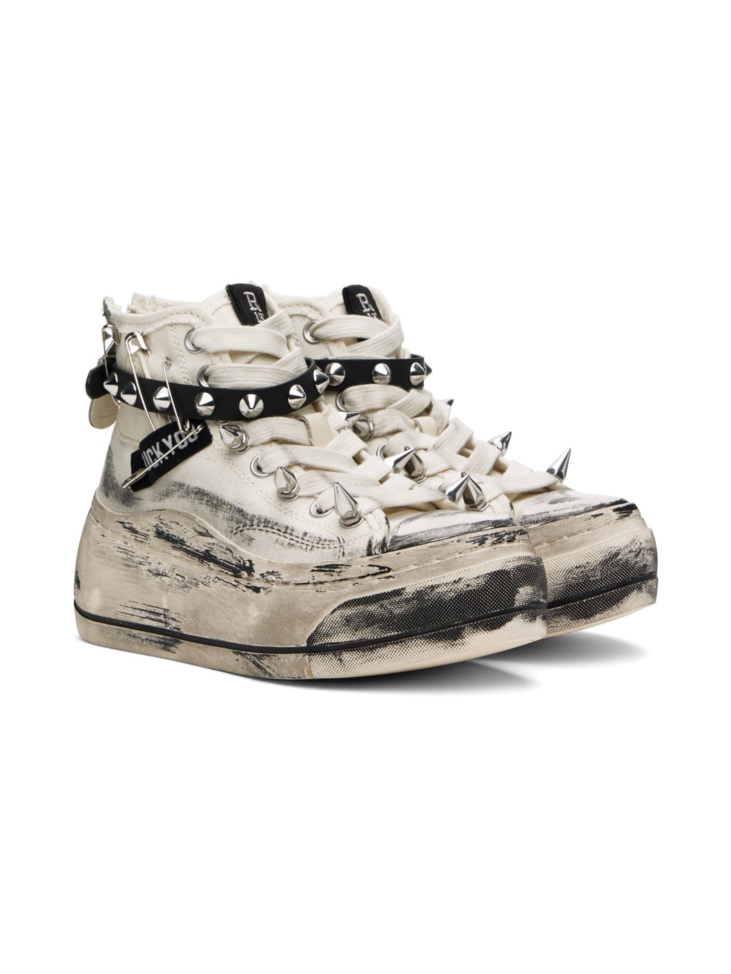 SSENSE Exclusive Off-White Double Grommet Kurt Sneakers - 4
