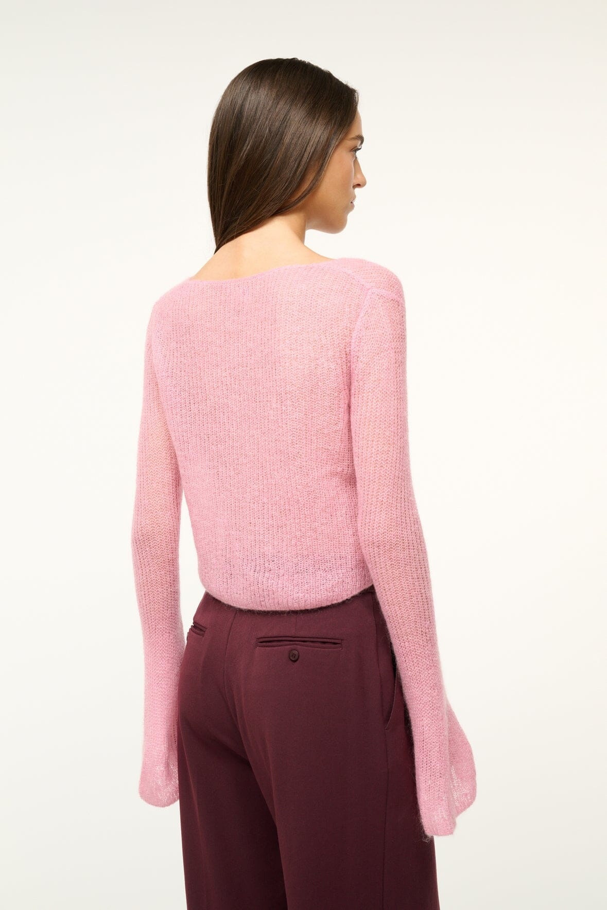 STAUD PARKER SWEATER DAMASK PINK - 5