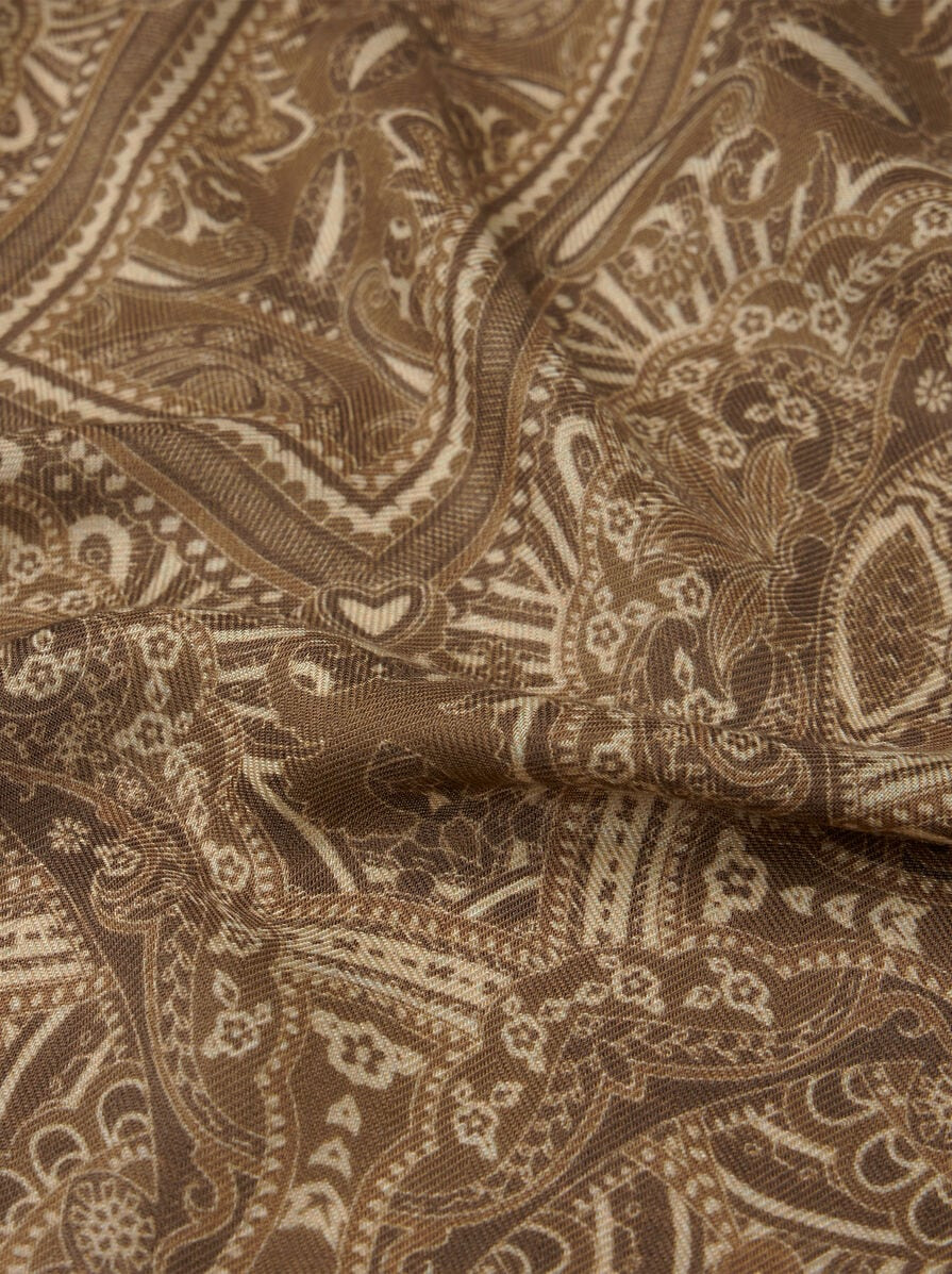 SCARF WITH SILK SCARF PATTERN - 3