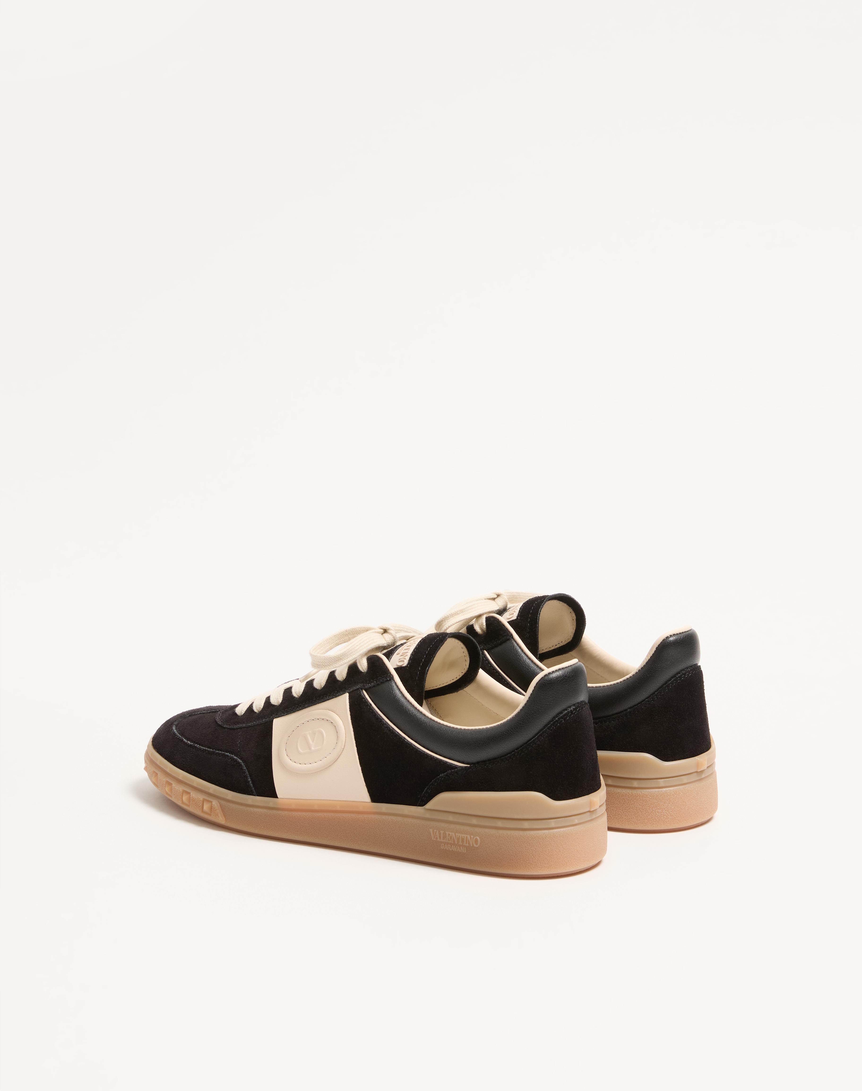 UPVILLAGE LOW TOP SNEAKER IN SPLIT LEATHER AND CALFSKIN NAPPA LEATHER - 6