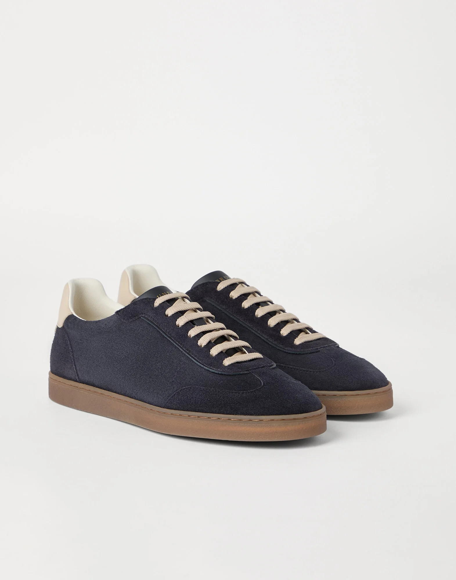 Washed suede sneakers - 1