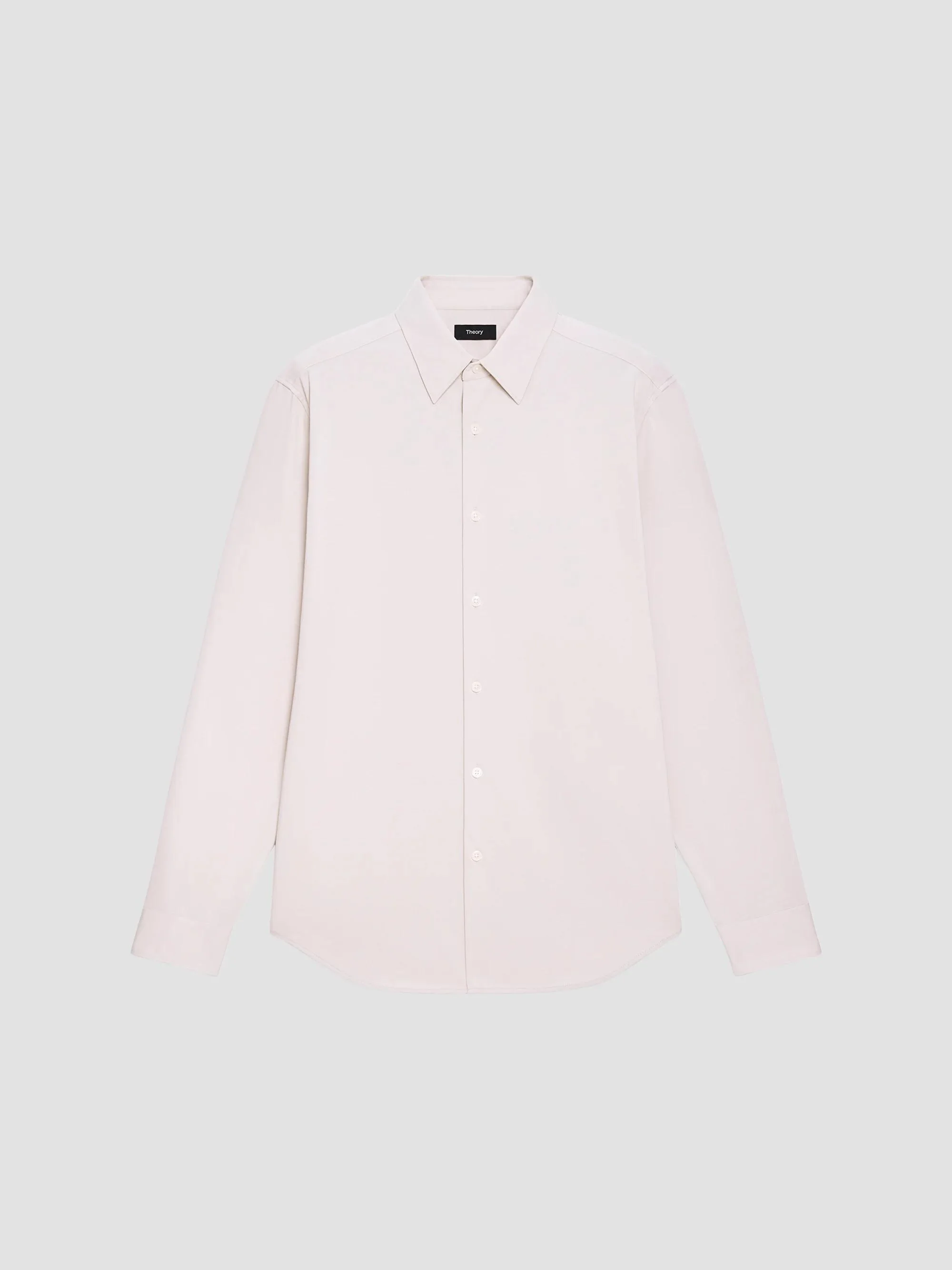 Men's Sylvain Structure Knit Shirt - Silver Stone - 1