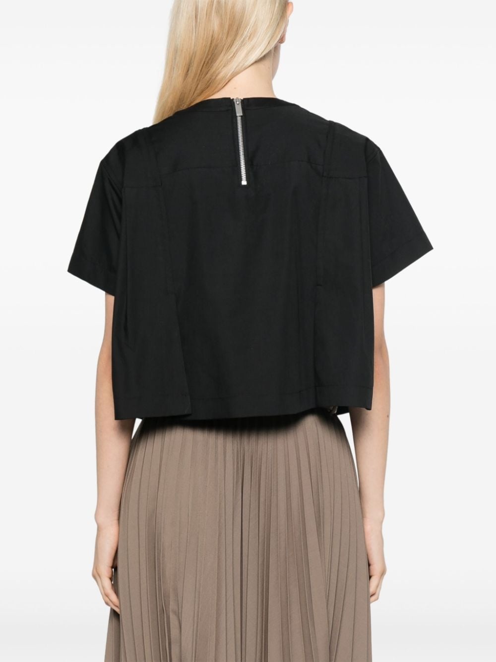 pleated T-shirt - 4
