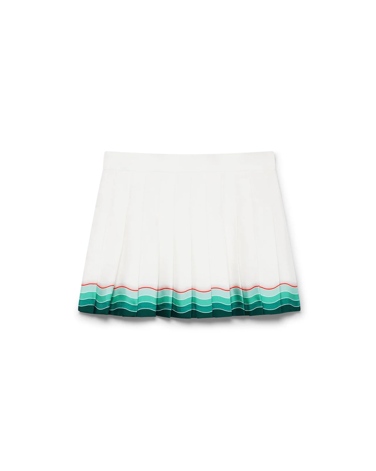 Tennis Pleated Silk Pleated Mini Skirt - 1