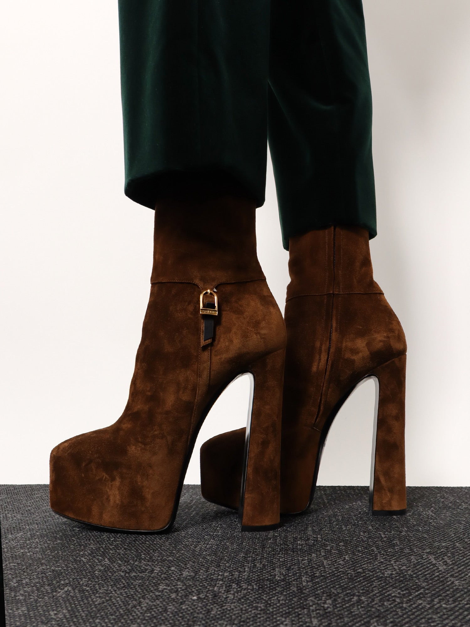 Nico Suede Plateau Ankle Boots - 2