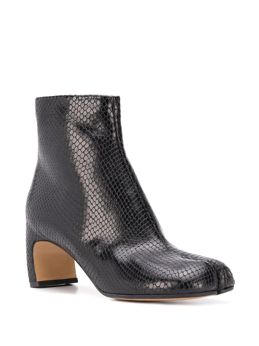 snakeskin-effect Tabi boots - 2