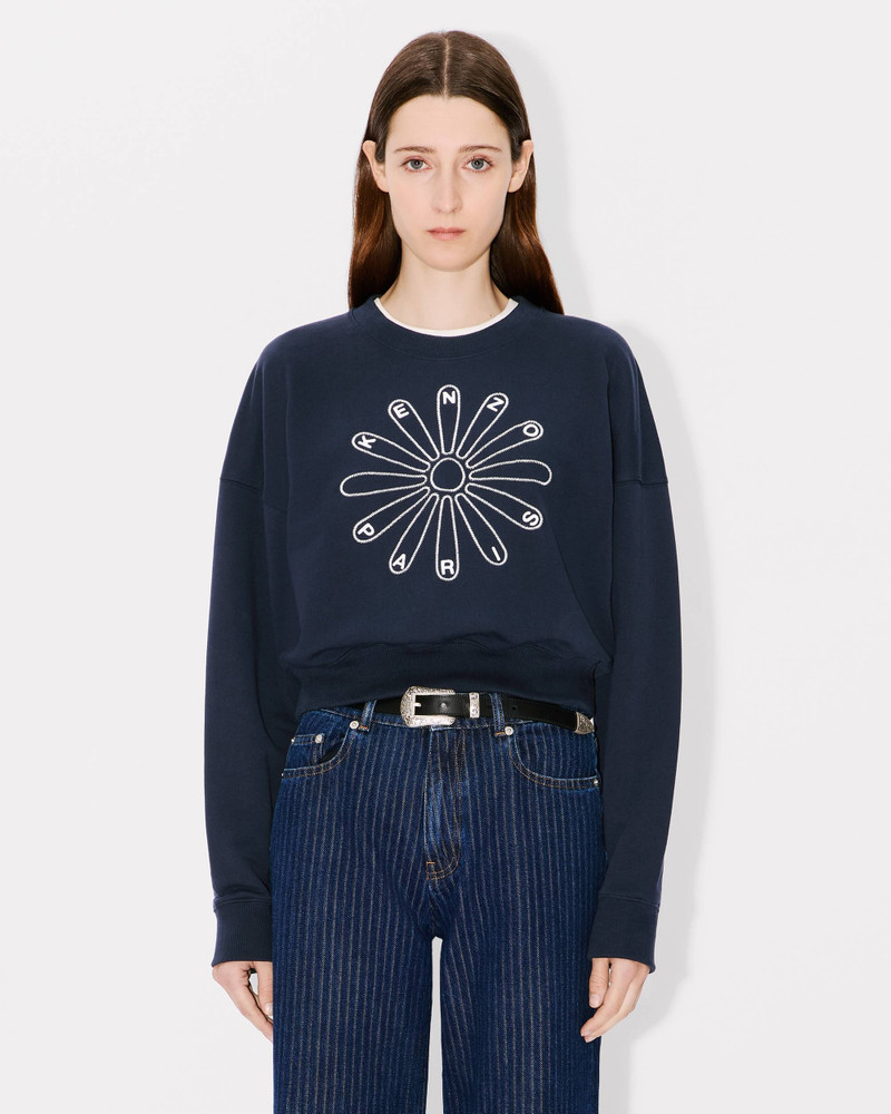 'KENZO Marguerite' cropped embroidered sweatshirt 3