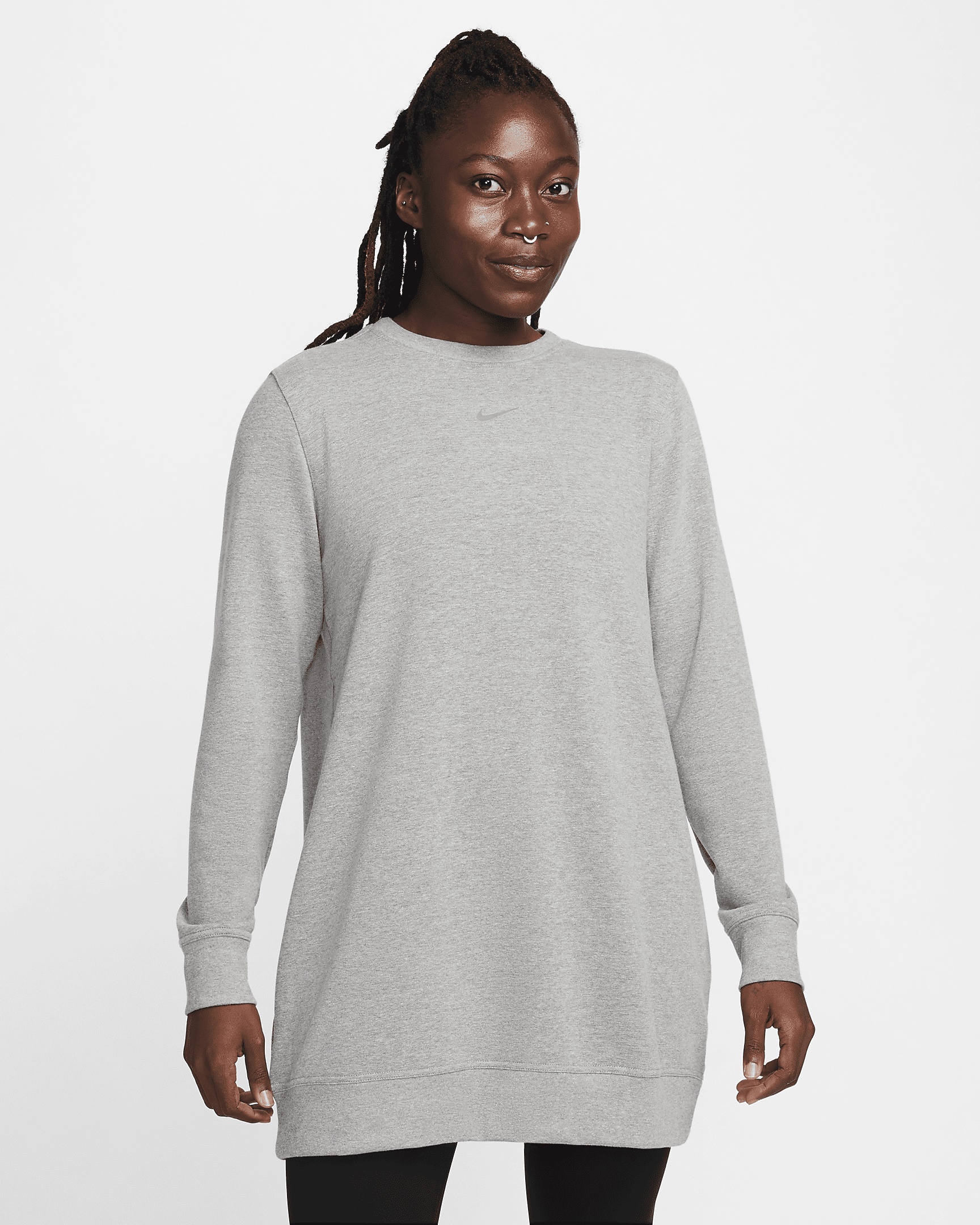 Nike Dri-FIT One Women's Crew-Neck French Terry Tunic - 1